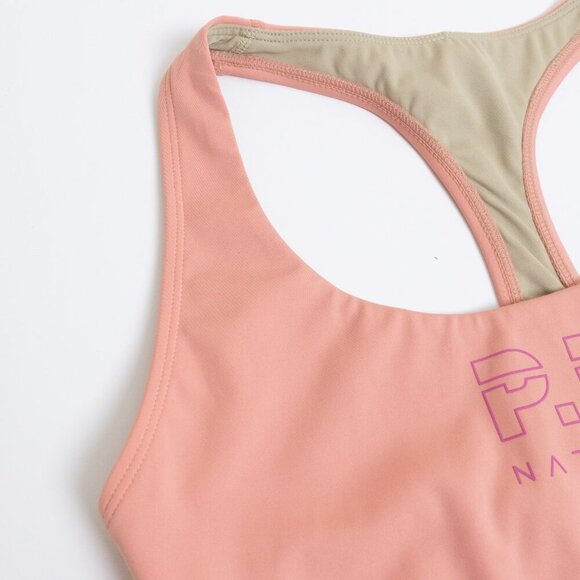 P.E Nation Sports Bra Fitness Active Colourful Box Out  Peach Bloom Small - Picture 6 of 14